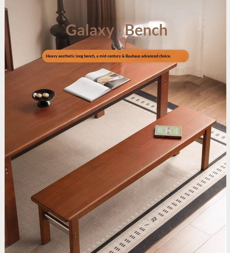Tulipwood Solid Wood Vintage Style Long Bench