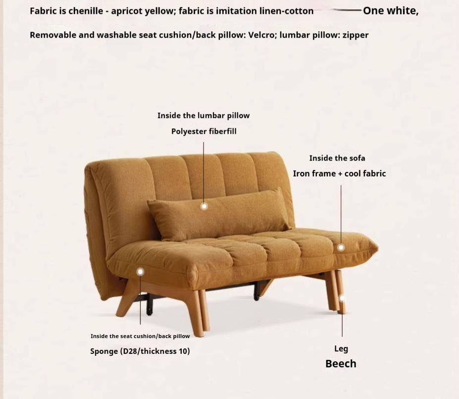 Retro Sitting and Sleeping Sofa