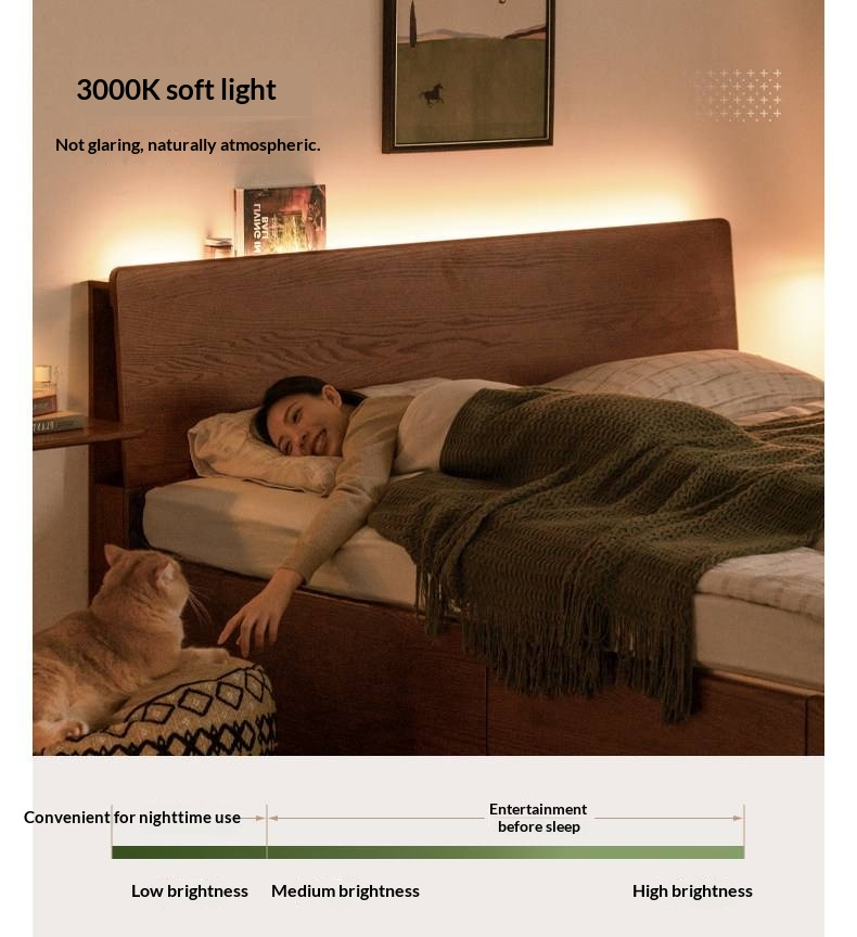 Oak, Rubberwood Solid Wood,  Multifunctional Storage Box Bed