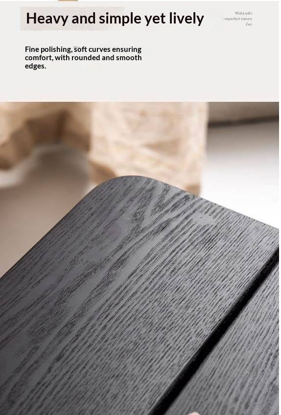 Ash Solid Wood Wabi-Sabi Style Square Chairs