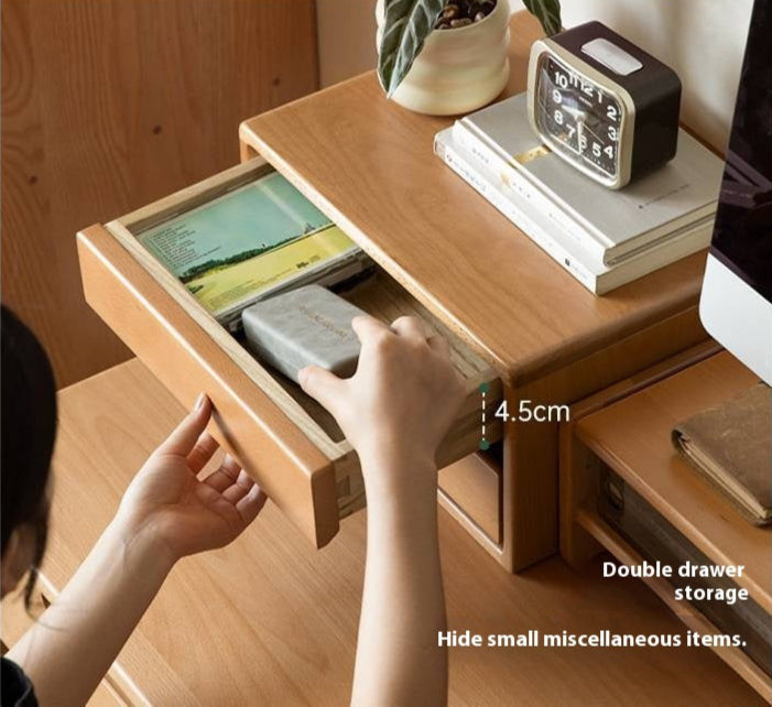 Beech  Solid Wood Desktop Storage Rack