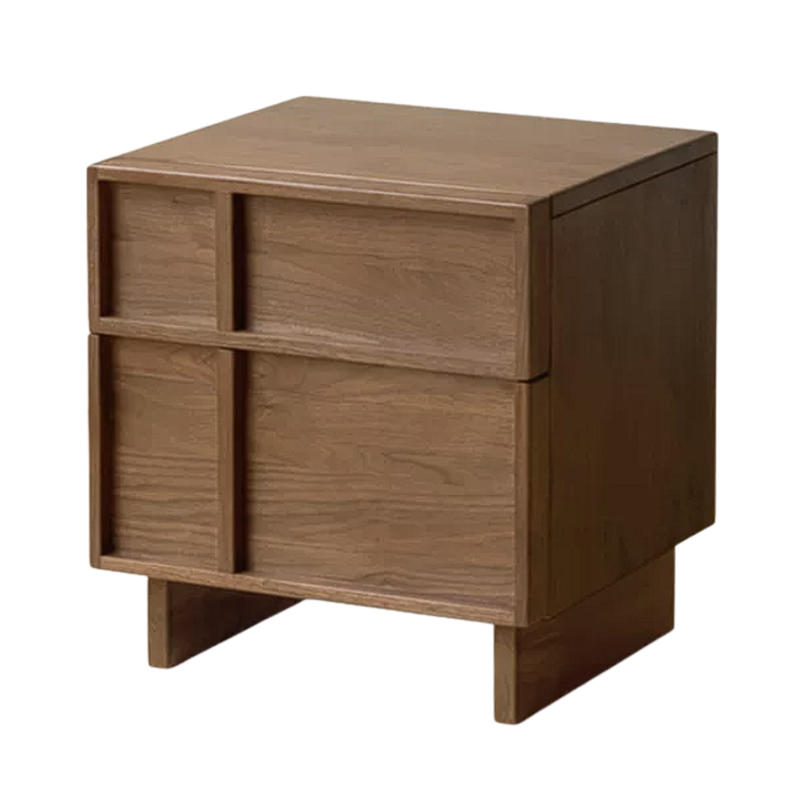 Black Walnut, Ash, Oak Solid Wood Storage Bedside Nightstand