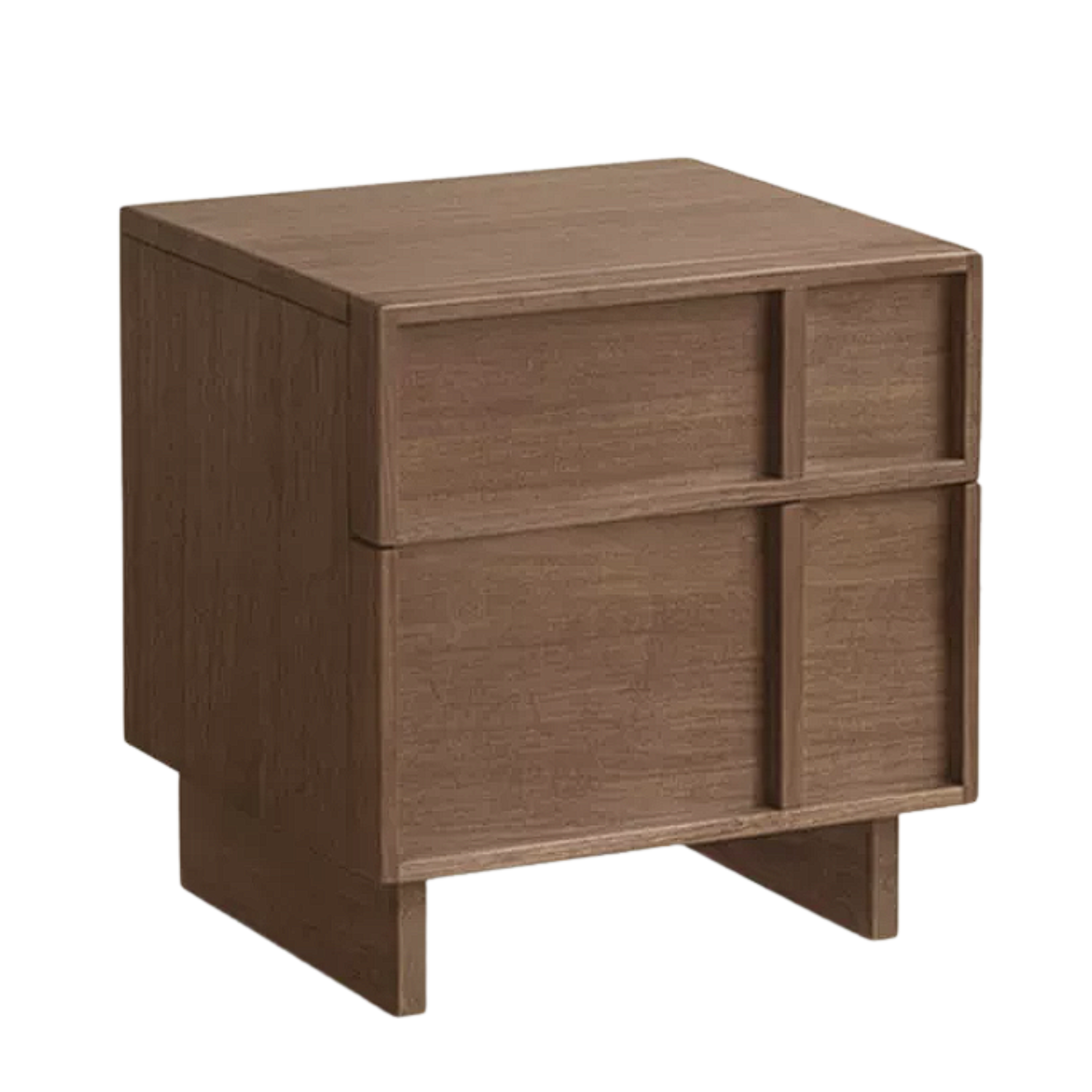 Black Walnut, Ash, Oak Solid Wood Storage Bedside Nightstand