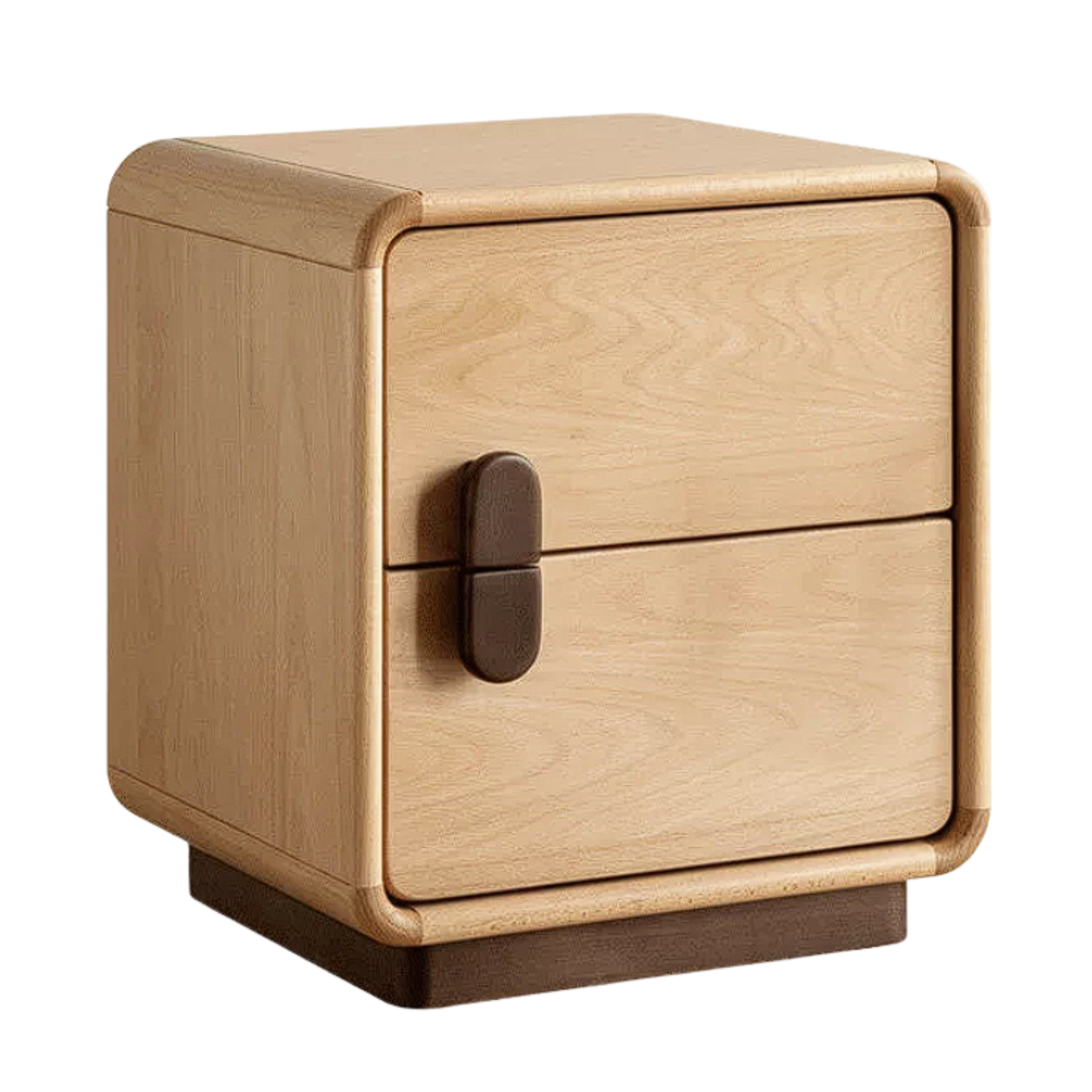 Beech Solid Wood Original Wood Style Storage Nightstand