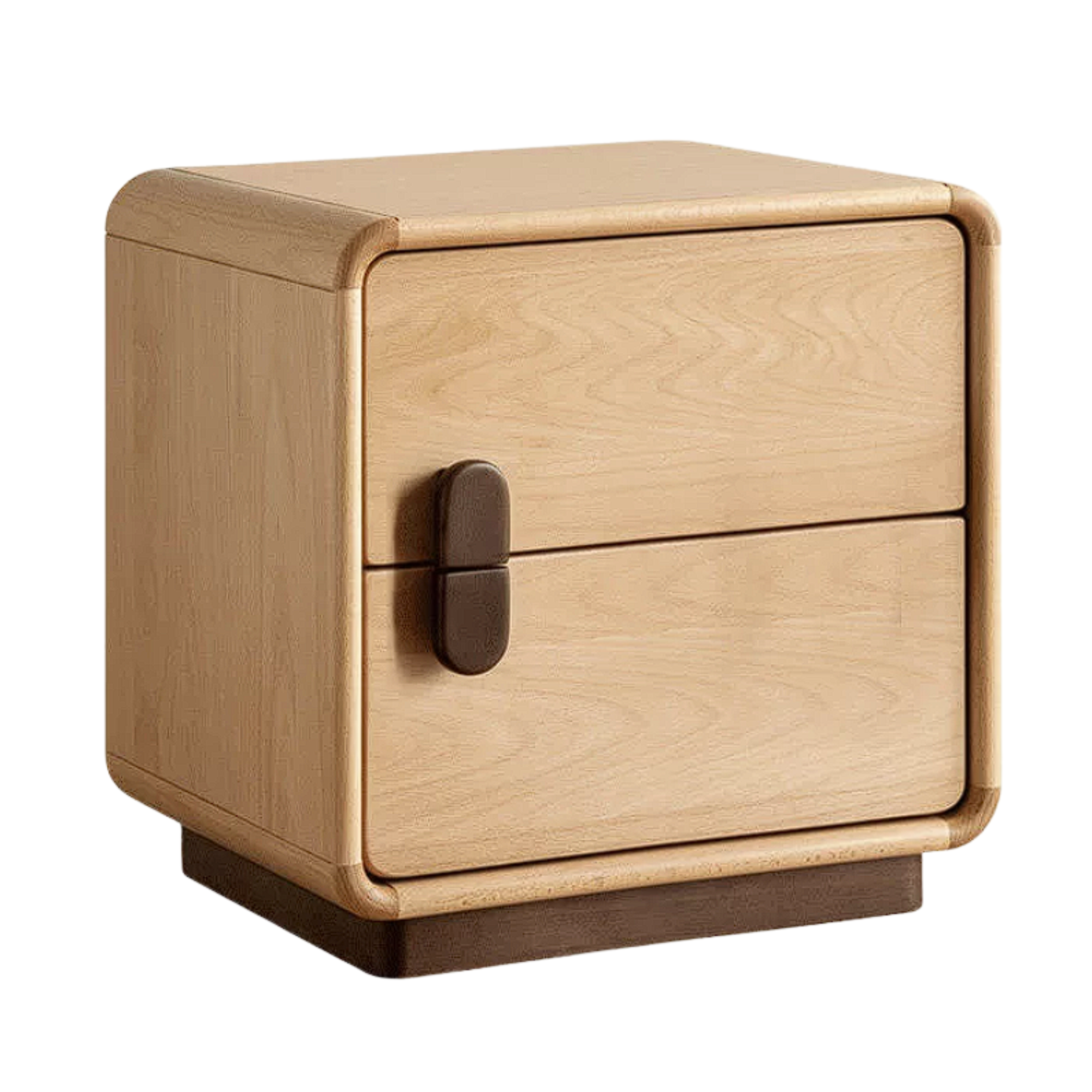 Beech Solid Wood Original Wood Style Storage Nightstand