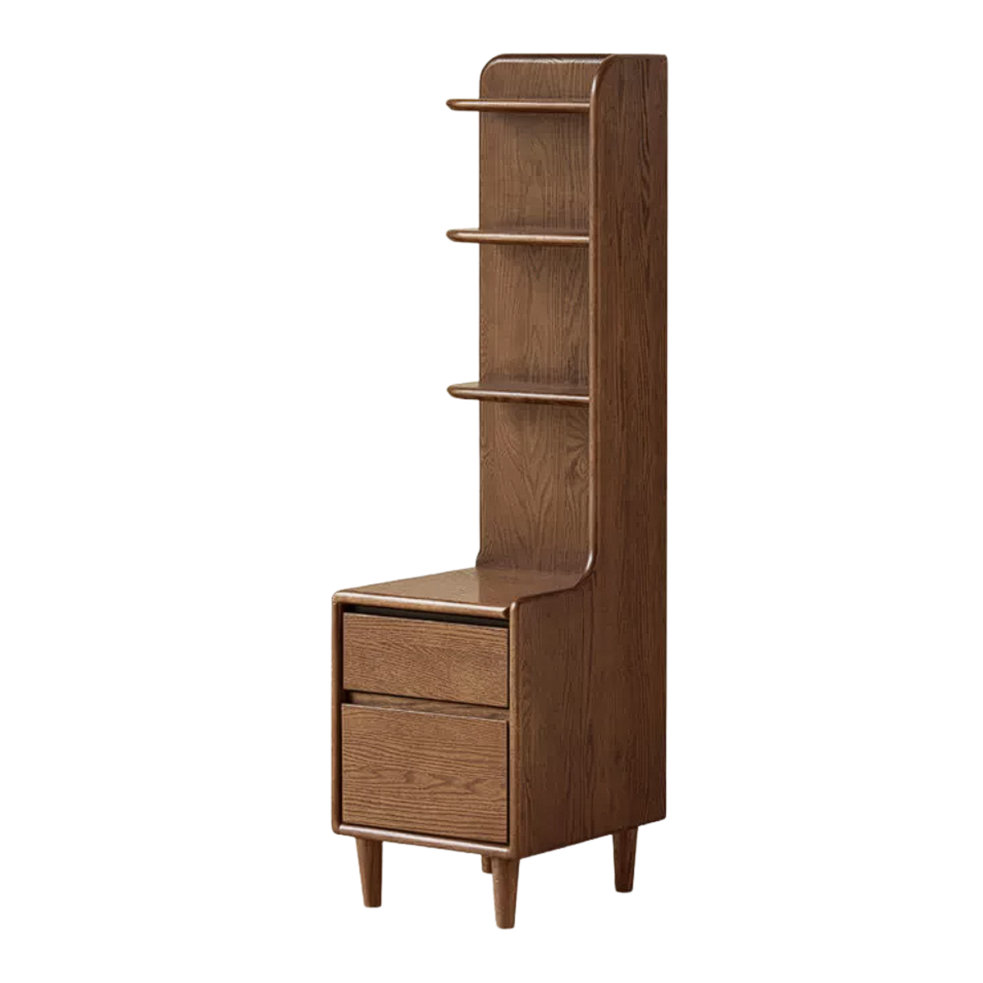 Oak Solid Wood Modern Nightstand.