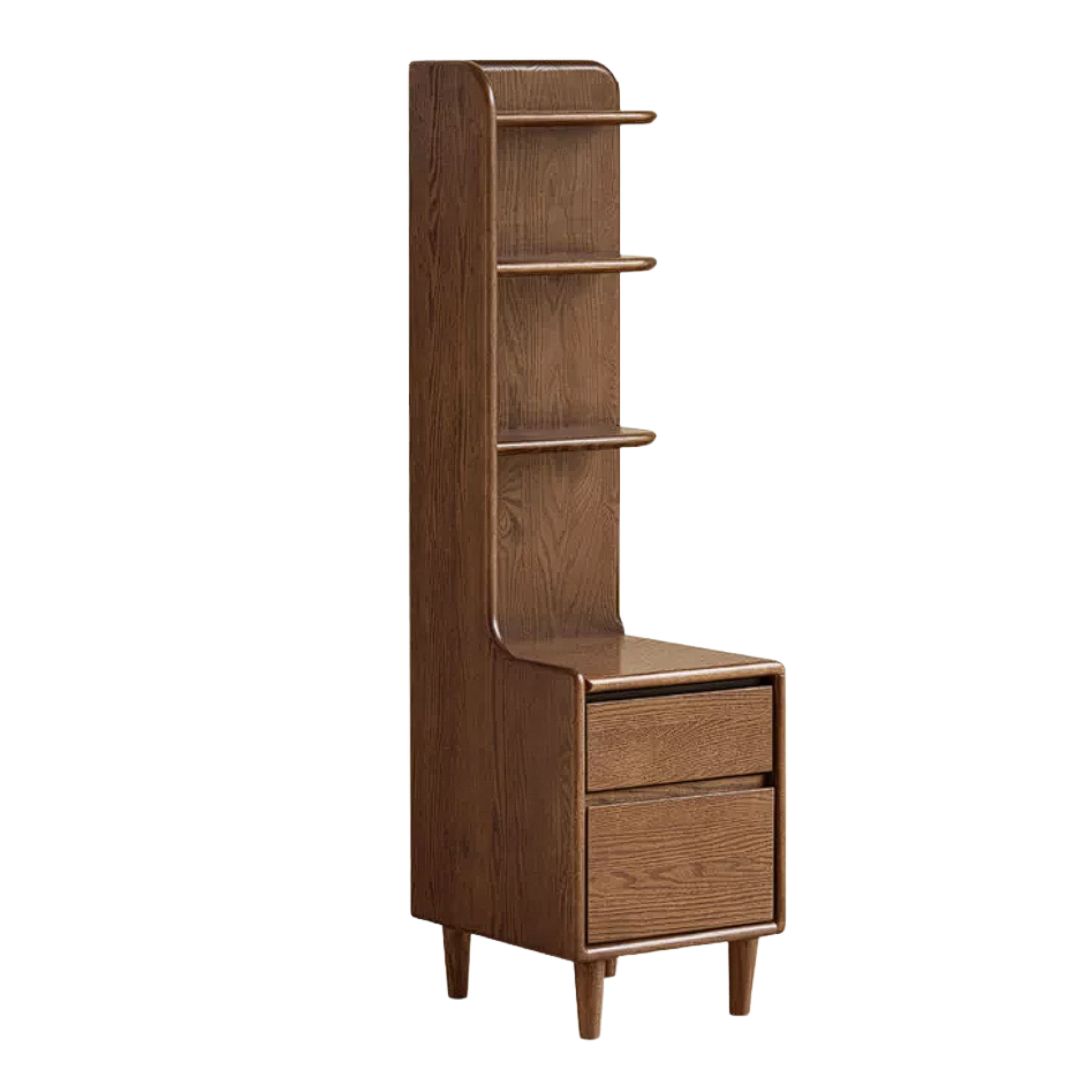 Oak Solid Wood Modern Nightstand.
