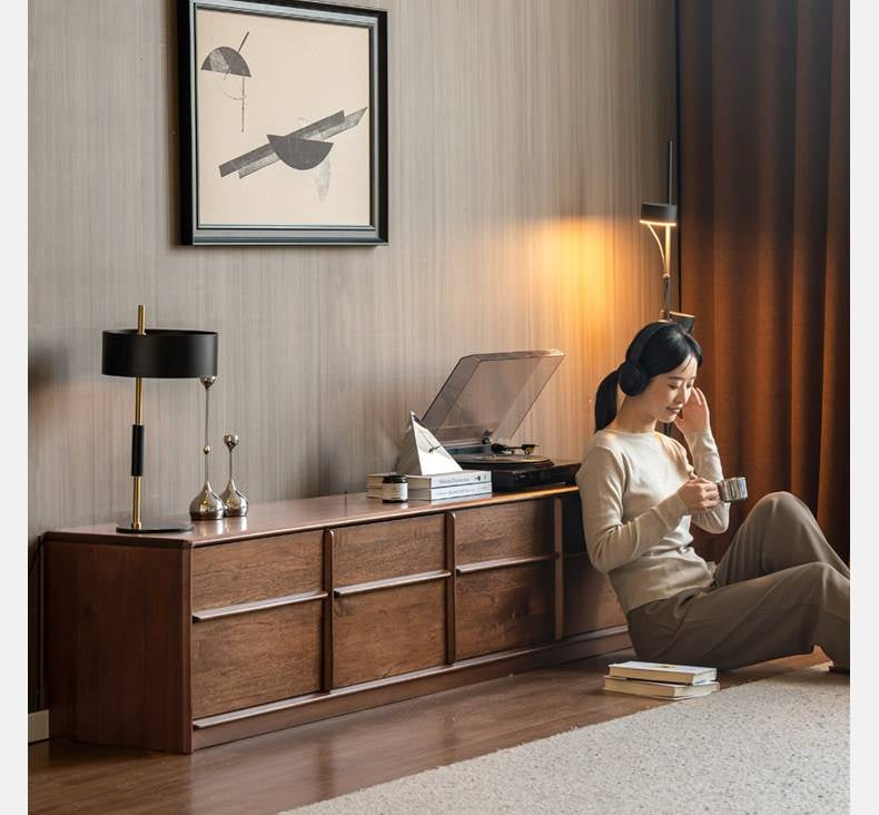 Solid Rosewood Modern Simple TV Cabinet