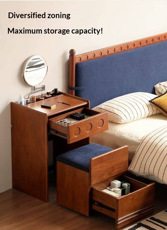 Tulipwood Solid Wood Classic Vintage Vanity Table.