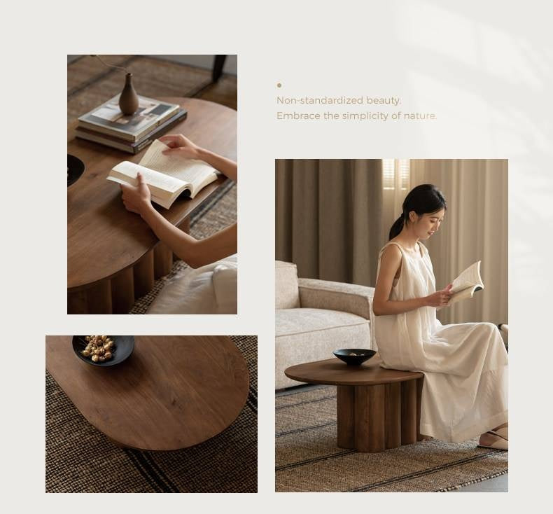 Mango Solid Wood Wabi Sabi Style Coffee Table