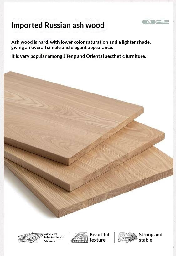 Ash Solid Wood Modern TV Cabinet