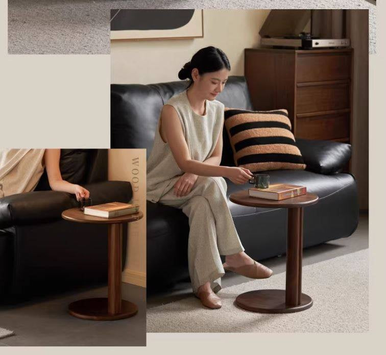 North American Black Walnut Solid Wood Italian Light Luxury Style Coffee Table