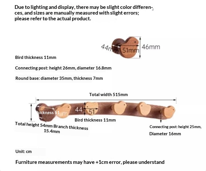 Beech Solid Wood Entry Door Porch Hanger