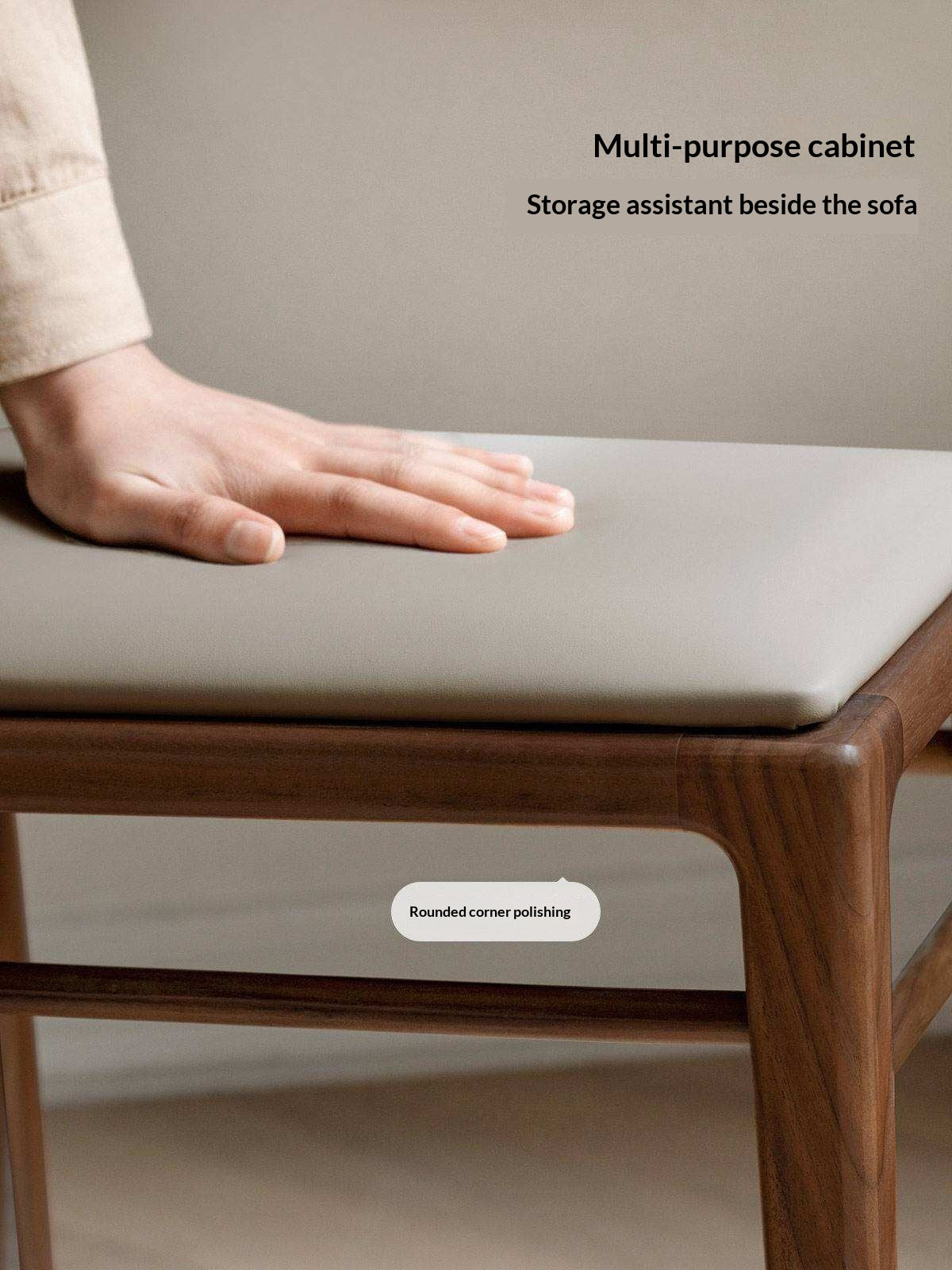 ASh Solid Wood Makeup Stool