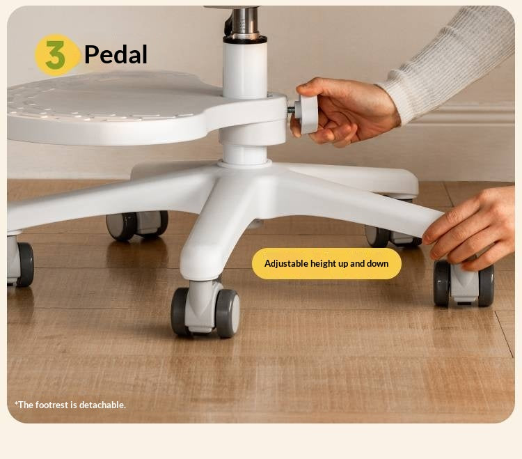 Children's Study Chair with Adjustable Backrest and Adjustable Lift