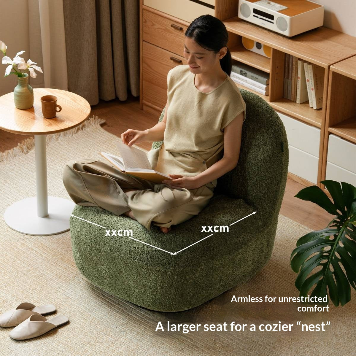 Fabric Modern Sydney-Inspired Lounge Chair