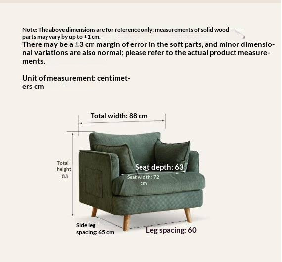 Retro Cozy Fabric Armchair)