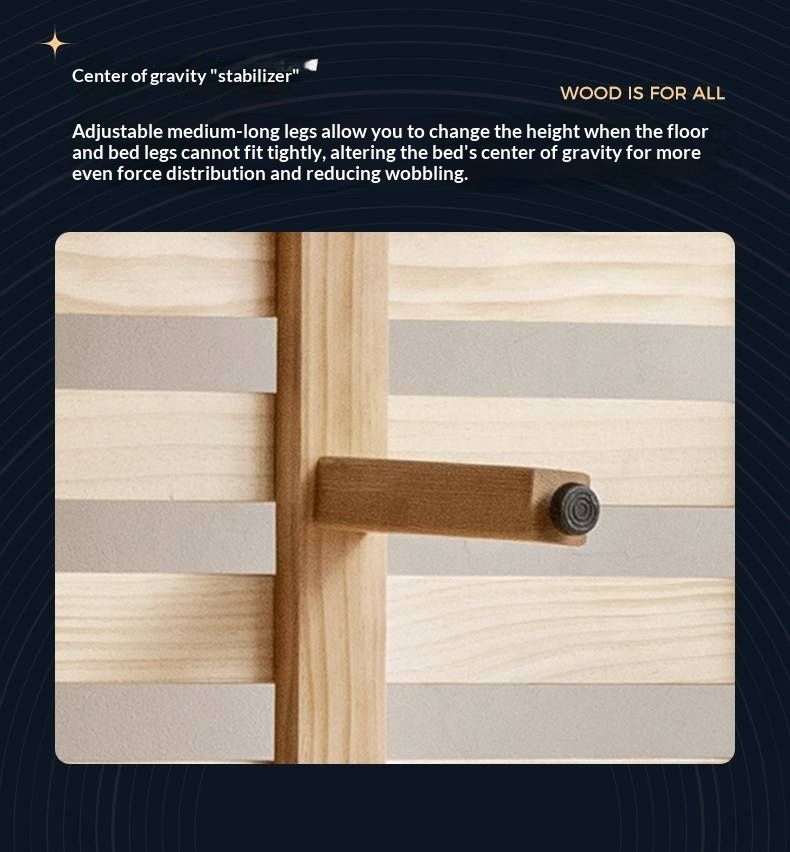 Ash, Beech Solid Wood Modern Simple Luminous Bed