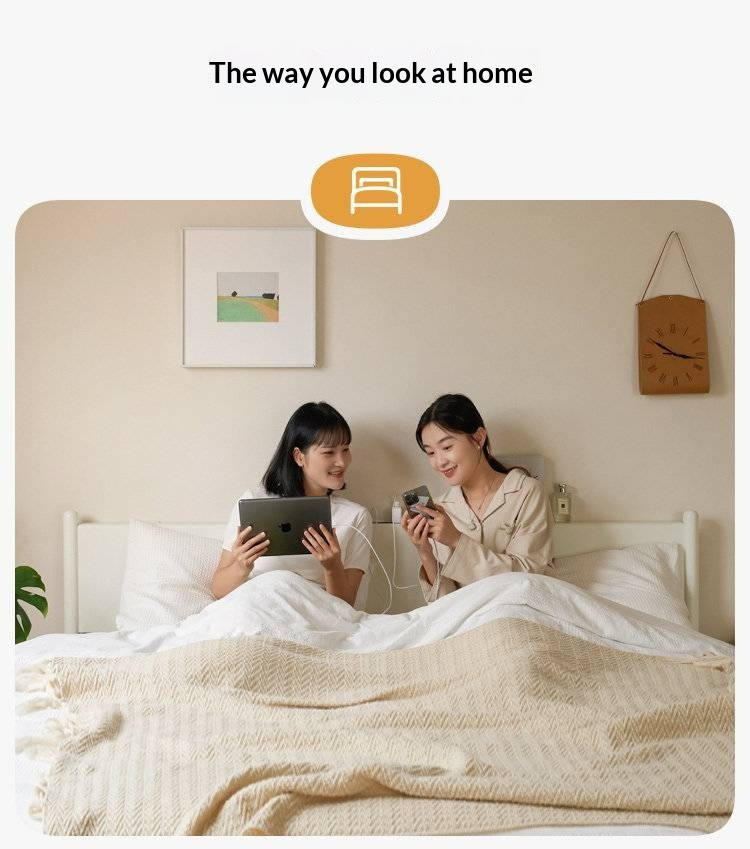 Pine Solid Wood Bed — Nordic Minimalist Cream Style Large Bed