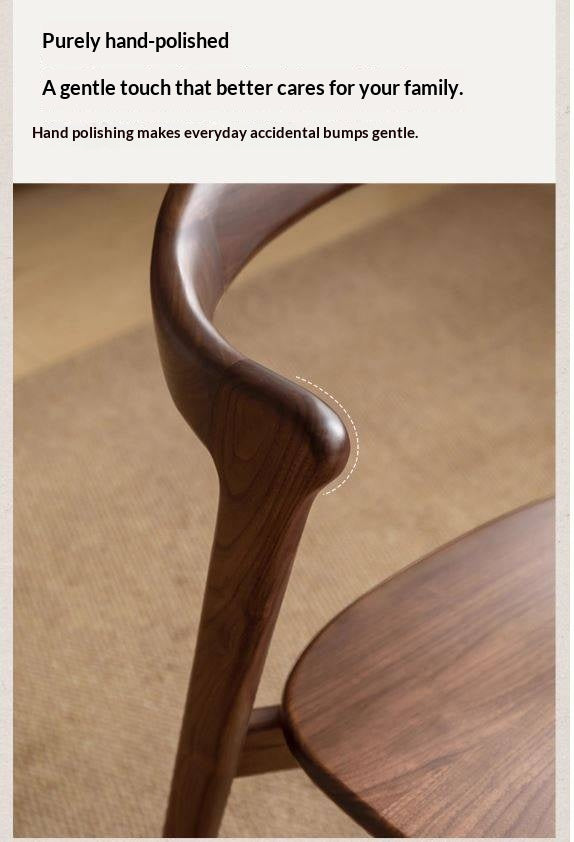 Black Walnut, Ash Solid Wood Dining Chair