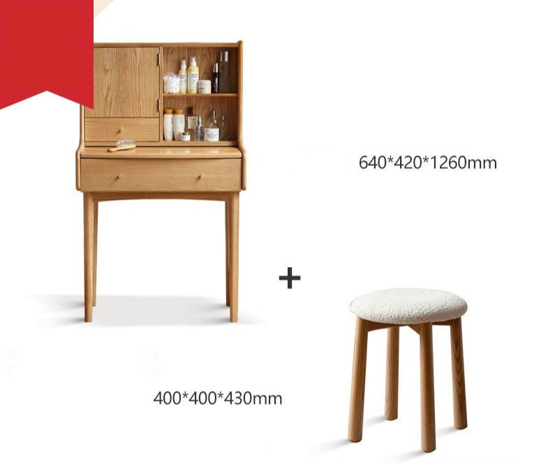 Oak solid wood Dressing table, makeup table:
