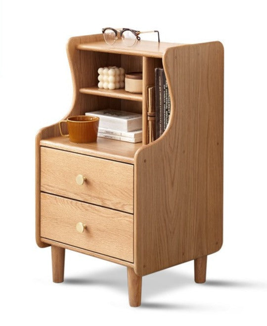 Side Cabinet, Nightstand Oak solid wood-