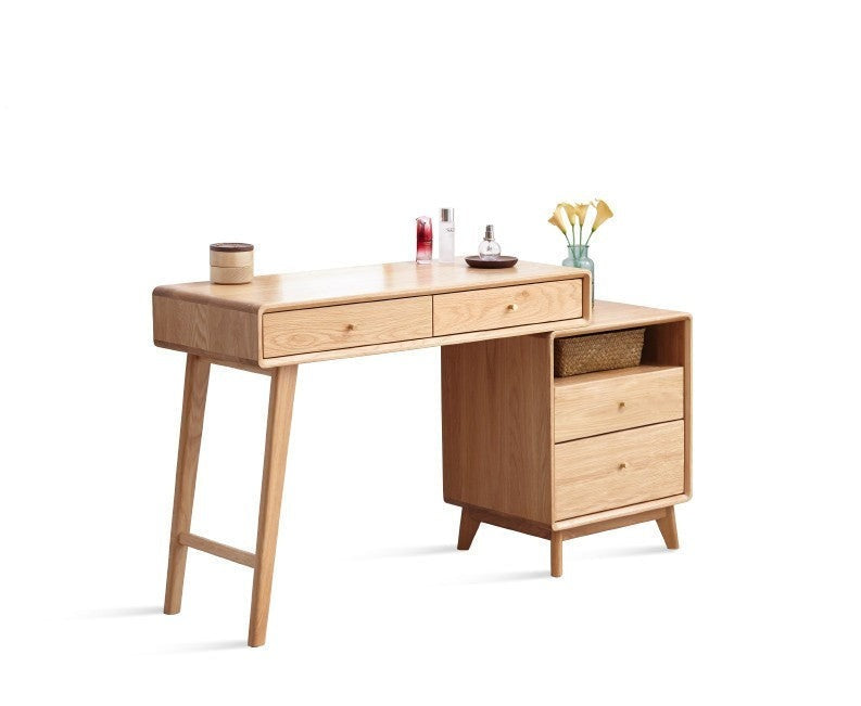 Telescopic Dressing table cabinet Oak solid wood"