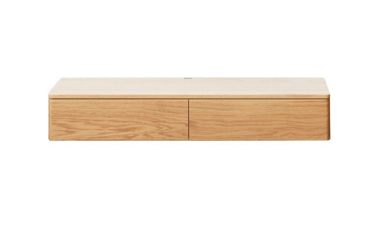 Hanging office desk Oak solid wood-