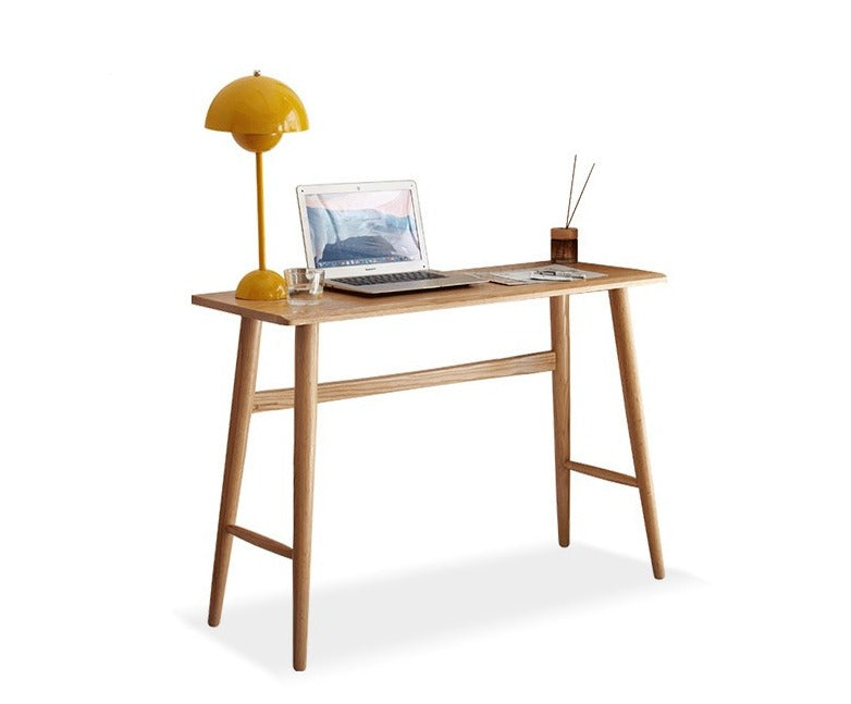 Narrow office desk solid wood-