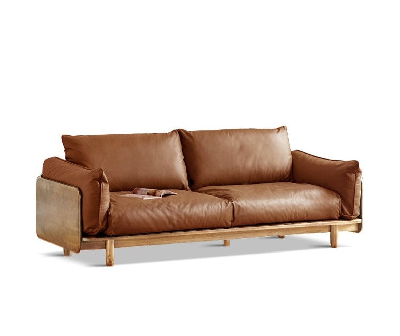 Sofa Cherry wood Leather, Technology cloth +