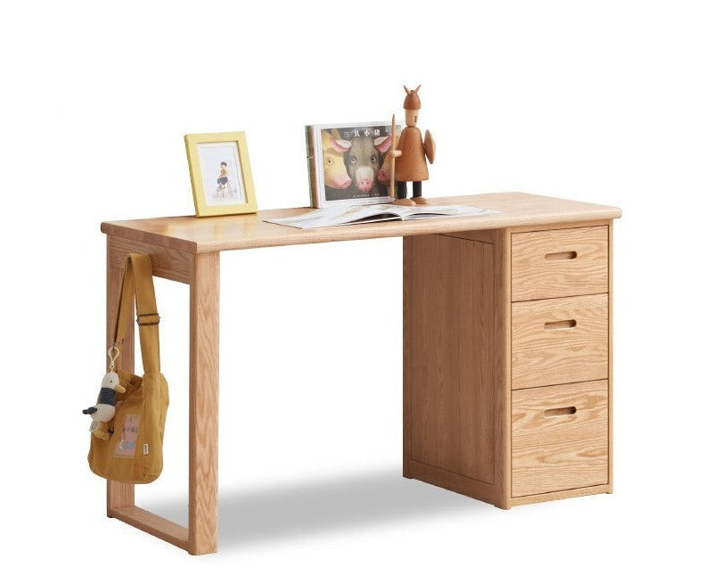 Office desk , bookshelf Oak solid wood-