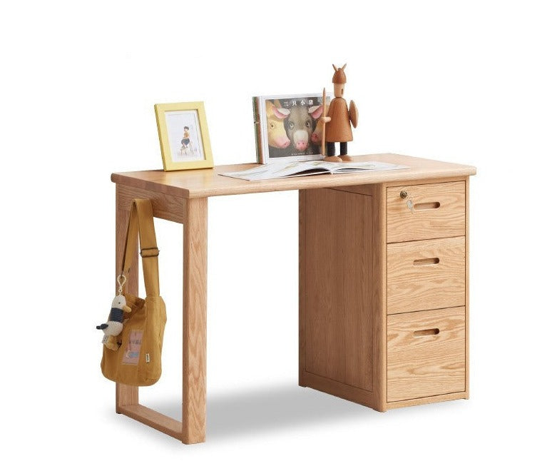 Office desk , bookshelf Oak solid wood"