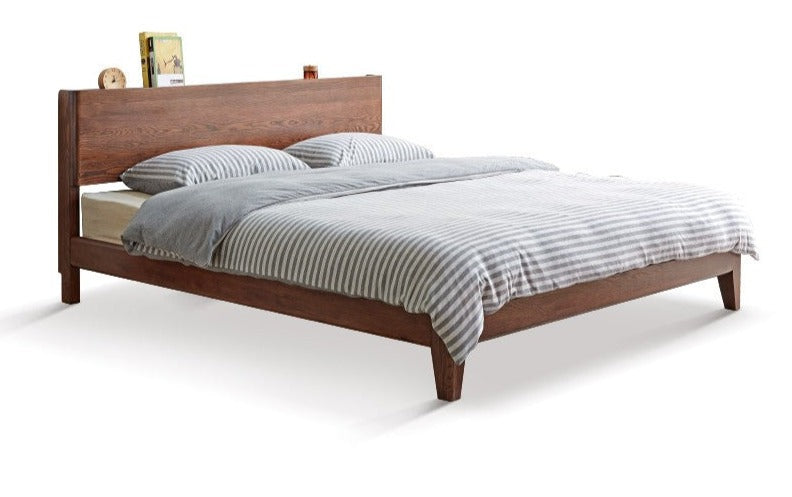 Bed Oak solid wood with LED light"