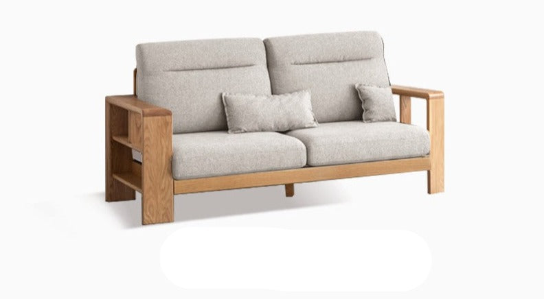 Sectional Sofa Oak solid wood+