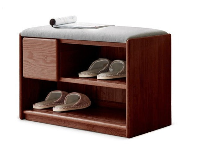 Shoe Storage Benchs oak solid wood-