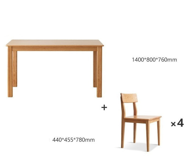 Dining table Oak solid wood"