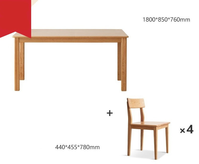 Dining table Oak solid wood"