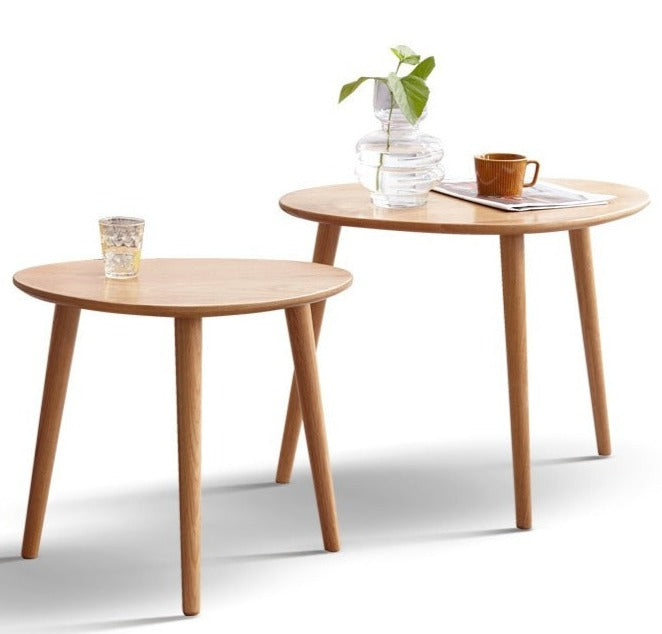 Oak soli wood Combination shape side table :