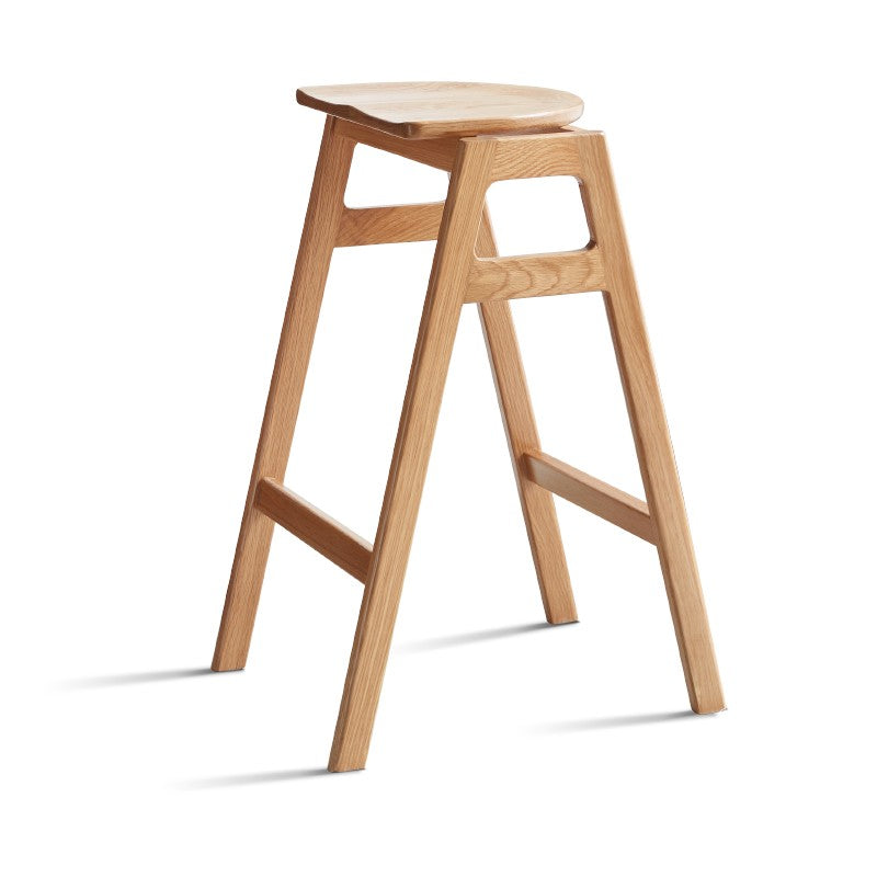 High bar chair Oak solid wood "