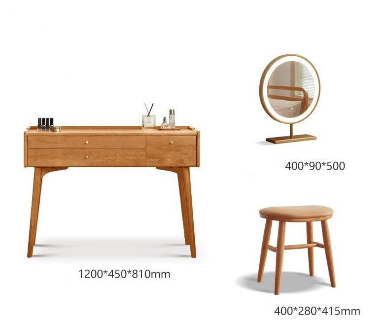 Black Walnut , Ash solid wood Dressing table: