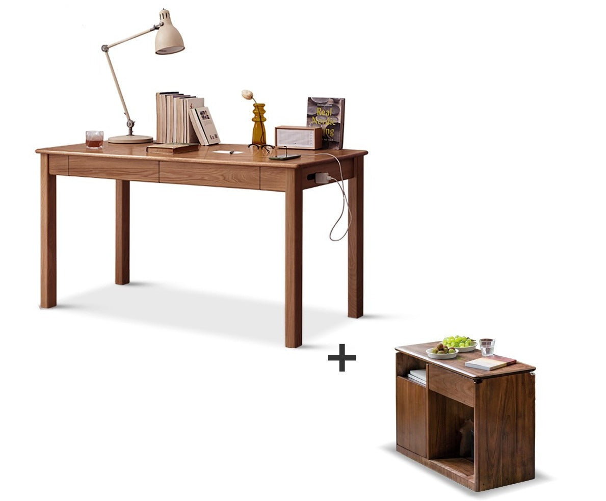 Office desk Black walnut ,Oak.Ash solid wood"