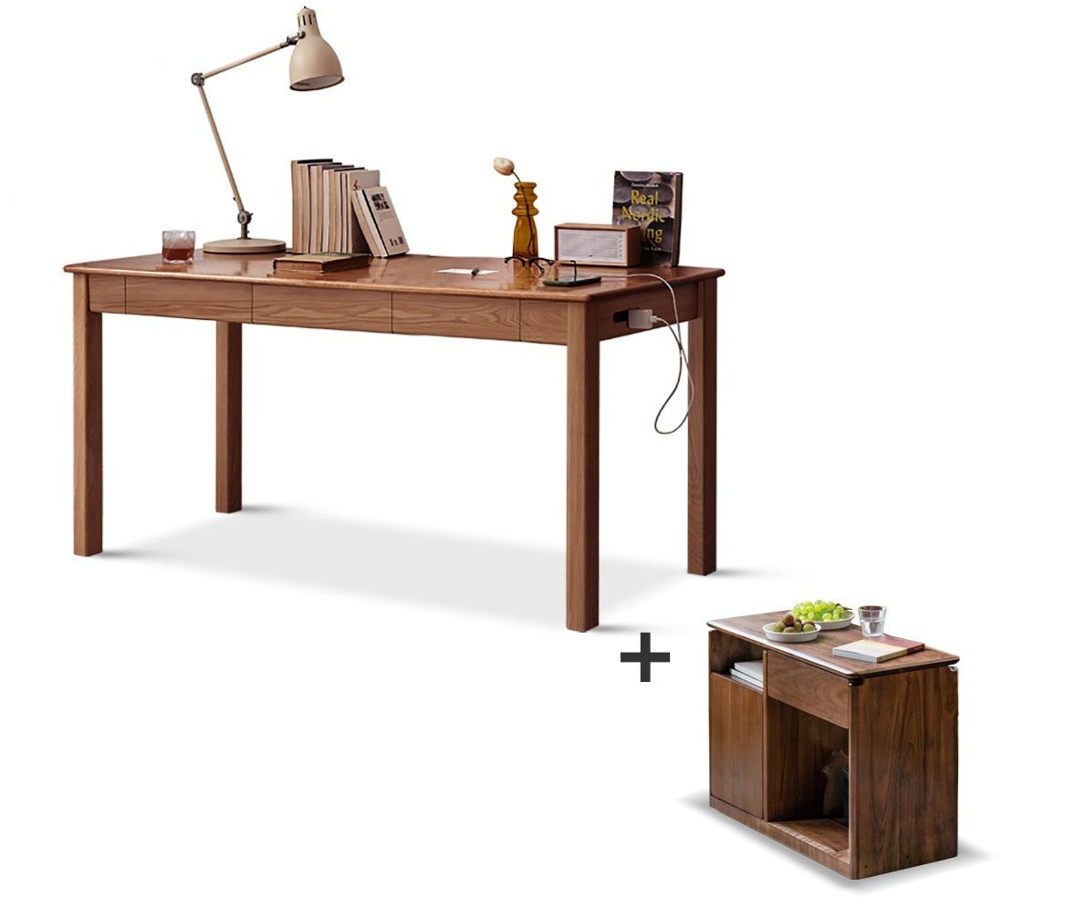 Office desk Black walnut ,Oak.Ash solid wood"