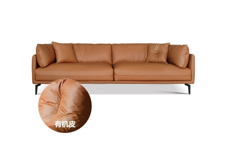 First layer cowhide art sofa ,Tech Fabric sofa Italian style+
