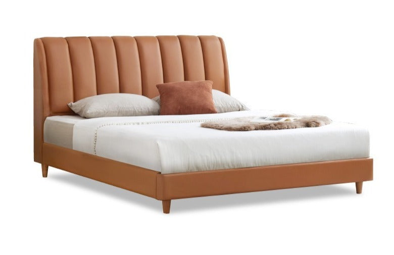 Cow leather bed