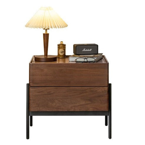 Black Walnut Solid Wood Nightstand