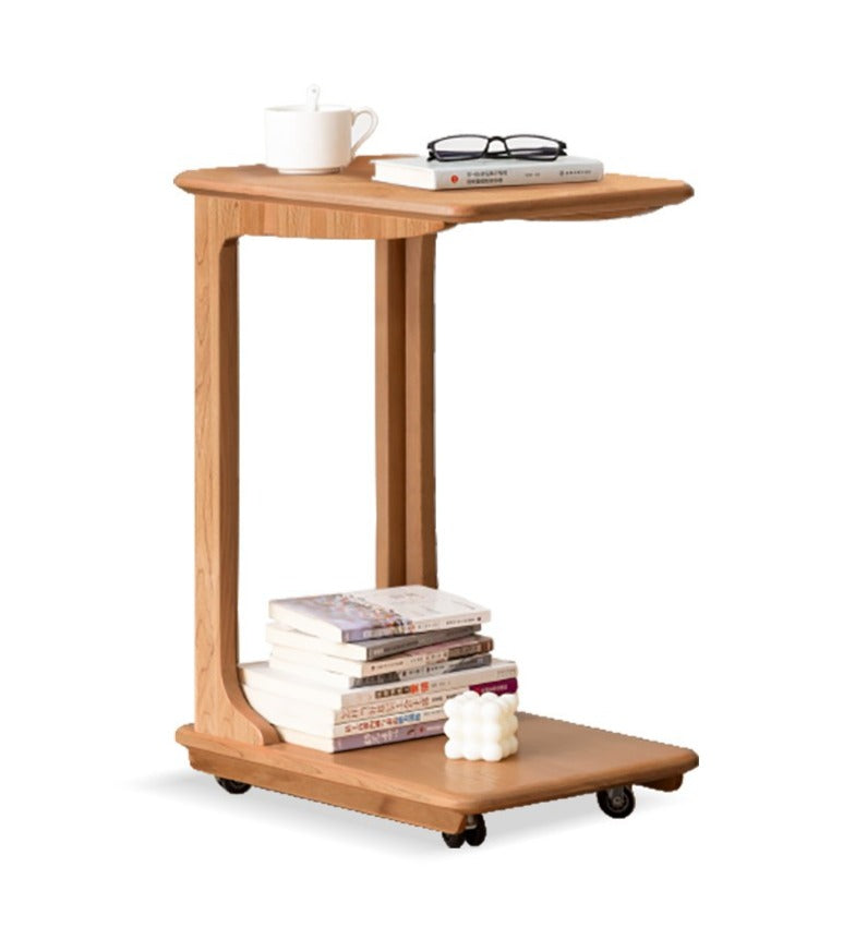 Chic C-shaped side table solid wood"+