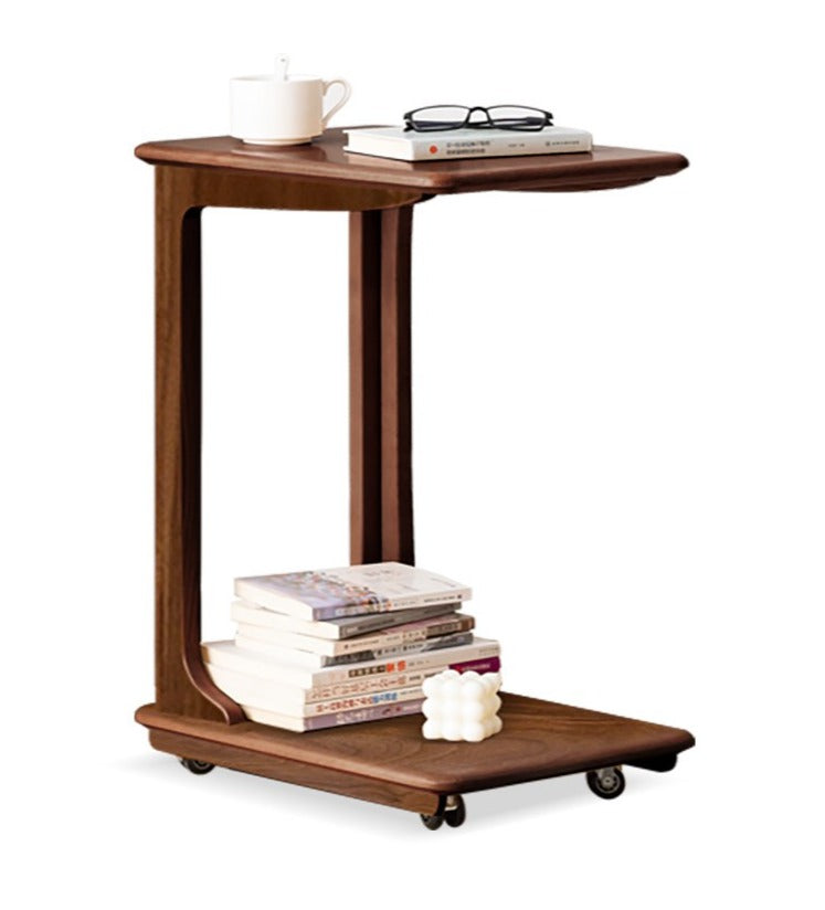Chic C-shaped side table solid wood"+