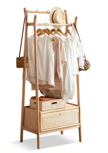 Сlothes hanger rack Oak solid wood-