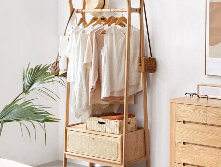 Oak solid wood Сlothes hanger rack