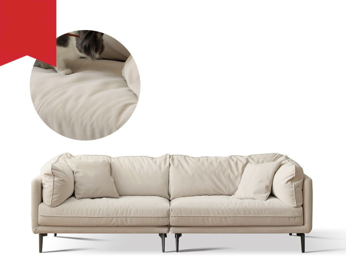 Cat scratch fabric sofa-
